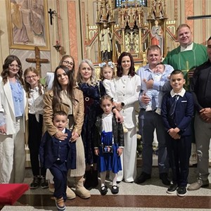 Kršteno peto dijete obitelji Hasilo u Župi sv. Nikole biskupa u Bistri